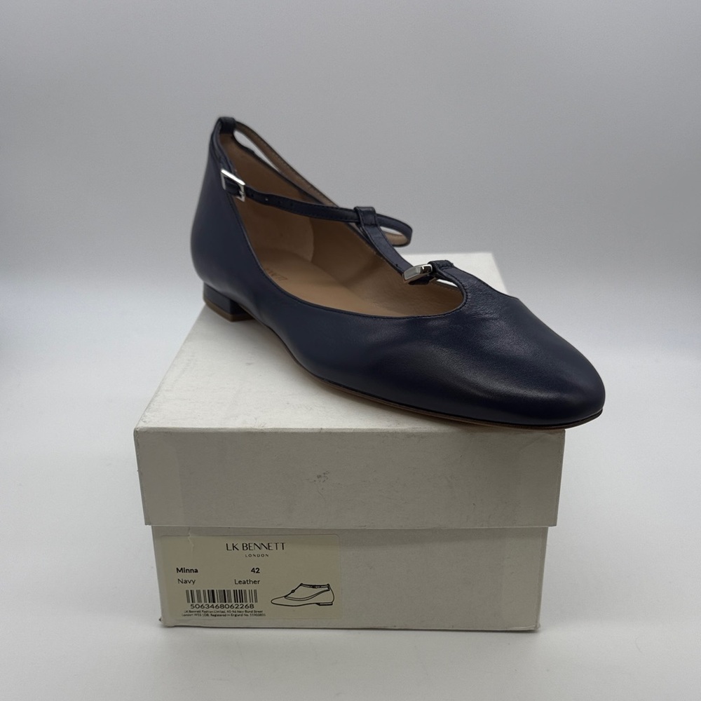 L.K. Bennett Minna Leather Mary Jane Flat